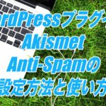 Akismet Anti-Spamの設定方法と使い方-スパムコメントを除去してくれるWordPressプラグイン